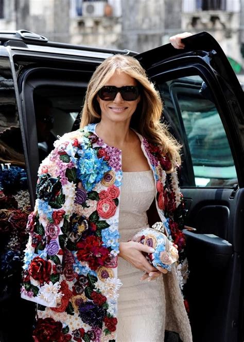 dolce gabbana jacket melania trump|melania trump jacket.